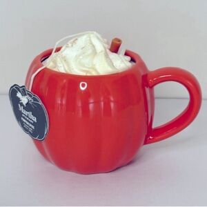 New! Martha Stewart Pumpkin Spice Candle in Orange Mug